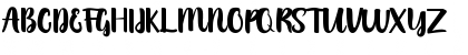 Download Austhatic Script Regular Font Uppercase Preview