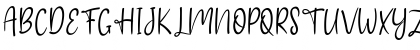 Download Ayuku Love Regular Font Uppercase Preview