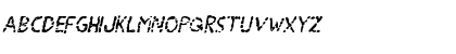Download Blood Drenched Italic Regular Font Uppercase Preview