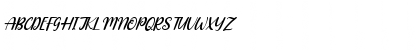 Download Blossom Italic Regular Font Uppercase Preview