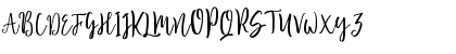Download Blossomed Regular Font Uppercase Preview