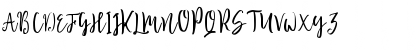 Download Blossomed Regular Font Uppercase Preview