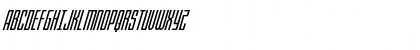Download Blue Cobra Expanded Super-Ital Regular Font Uppercase Preview