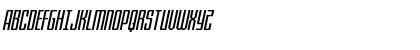 Download Blue Cobra Extra-Expanded Ital Regular Font Uppercase Preview