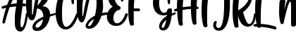 Download Boendalove Regular Font Uppercase Preview