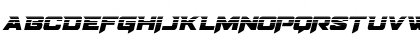 Download Bomber Escort Halftone Italic Regular Font Uppercase Preview