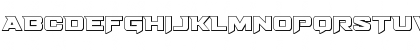 Download Bomber Escort Outline Regular Font Uppercase Preview