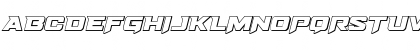 Download Bomber Escort Outline Italic Regular Font Uppercase Preview