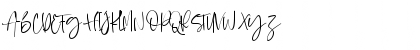 Download Bostya - Personal Use Regular Font Uppercase Preview