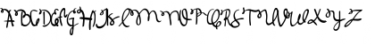 Download Bougenville Regular Font Uppercase Preview