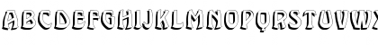 Download Brassica Hollow Regular Font Uppercase Preview