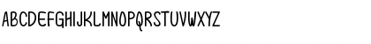 Download Brownie Girly Regular Font Uppercase Preview