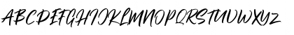 Download Brushter Regular Font Uppercase Preview