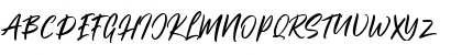 Download Brushter Regular Font Uppercase Preview