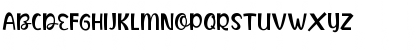 Download Butter Food Regular Font Uppercase Preview