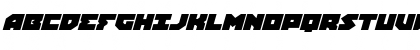 Download Dark Hornet Expanded Italic Regular Font Uppercase Preview
