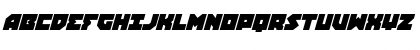 Download Dark Hornet Italic Regular Font Uppercase Preview