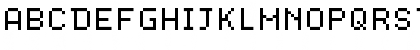 Download Dogica Pixel Regular Font Uppercase Preview