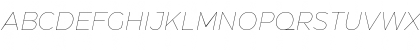 Download Eastman Trial Thin Italic Font Uppercase Preview