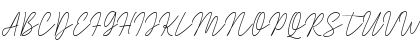 Download Evelyn Script Regular Font Uppercase Preview