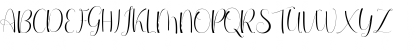 Download Everytime Script Regular Font Uppercase Preview
