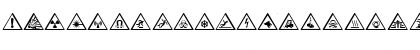 Download FontsVectorIso7010WarningSign Regular Font Uppercase Preview