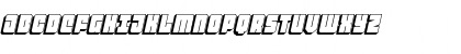 Download Homebase Super 3D Italic Regular Font Uppercase Preview