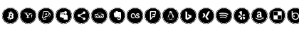Download Icons Social Media 3 Regular Font Uppercase Preview