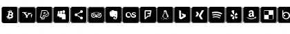 Download Icons Social Media 7 Regular Font Uppercase Preview