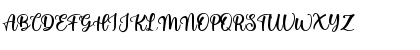 Download Lovely Melody Regular Font Uppercase Preview