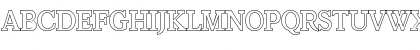 Download ColinBeckerOutline-Medium Regular Font Uppercase Preview