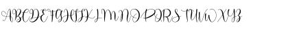 Download Perisha Regular Font Uppercase Preview