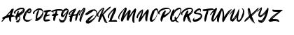 Download Playbrush Regular Font Uppercase Preview