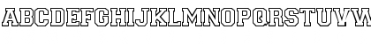 Download CollegiateOutlineFLF Regular Font Uppercase Preview