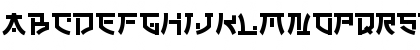 Download SAKURATA Regular Font Uppercase Preview