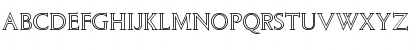Download ColumnaOutline Regular Font Uppercase Preview