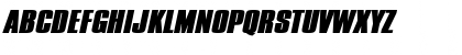 Download Commador Extended Heavy Italic Font Uppercase Preview
