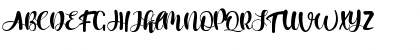 Download Victoria Melody Regular Font Uppercase Preview