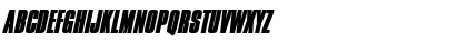 Download CommadorHeavy Italic Font Uppercase Preview