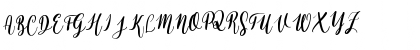Download Alyssa Calligraphy Regular Font Uppercase Preview