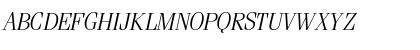 Download CompendiumLightSSK Italic Font Uppercase Preview