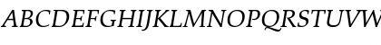 Download Palatino eText Italic Font Uppercase Preview