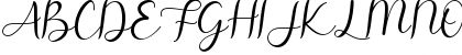 Download Pretty Valentine Regular Font Uppercase Preview