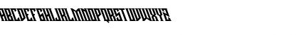Download Buckingham Oblique Regular Font Uppercase Preview