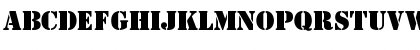 Download OPTIStencil-Bold Regular Font Uppercase Preview