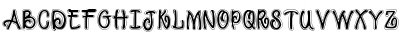 Download PC Dazzle Outline Regular Font Uppercase Preview