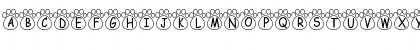 Download PC Paw Print Regular Font Uppercase Preview