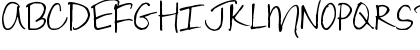 Download Pea Jane In A Hurry Regular Font Uppercase Preview
