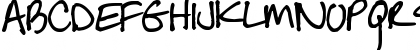 Download Pea Jean Script Regular Font Uppercase Preview