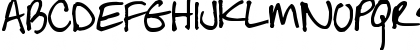 Download Pea Jean Regular Font Uppercase Preview